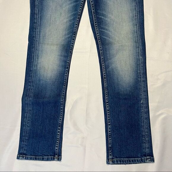 Closed Starlet Skinny Straight Low Rise Ankle Blue Wash Made in Italy Jeans 24 - Picture 3 of 9